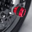 (red) Motorcycle Axle Cover Anti-Collision Protector 1
