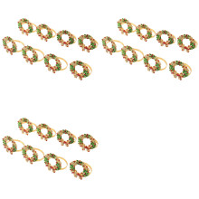 Set van 24 Servetring Krans Servetringhouder voor Kerstmis, Thanksgiving, Bruiloft, Feestdagen Tafeldecoratie
