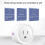 Smart Plug Mini WiFi-uttag kompatibelt med Alexa och 6