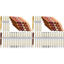 40 Sets Woodturning Pen Kits Project Supplies Including 7mm Slimline Pen Kits for Lathe Turning Package DIY Crafts