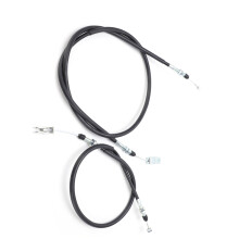 2PCS Rear Brake Cables Set for Kawasaki Mule 2500/3000/4000, Black