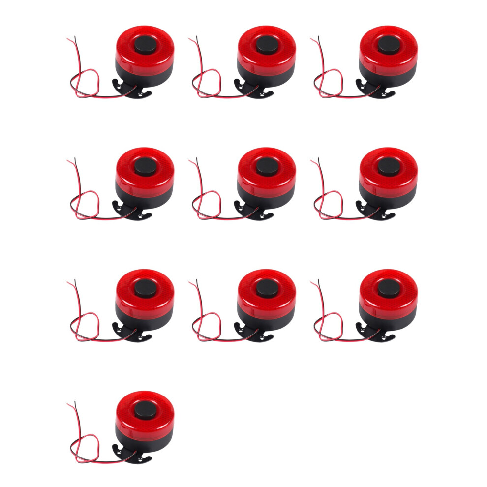 10X 12V-24V 105Db Auto Warning Siren Sound Signal Backup Alarms Horns With Led Beep Reverse Air Horn For The Car 4713086533268