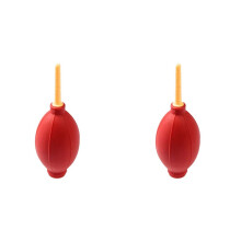 2X Ferramenta de Limpeza de Ar de Borracha, para Limpador de Poeira para Lentes de Câmera, Teclado, Lentes de Laptop -Vermelho
