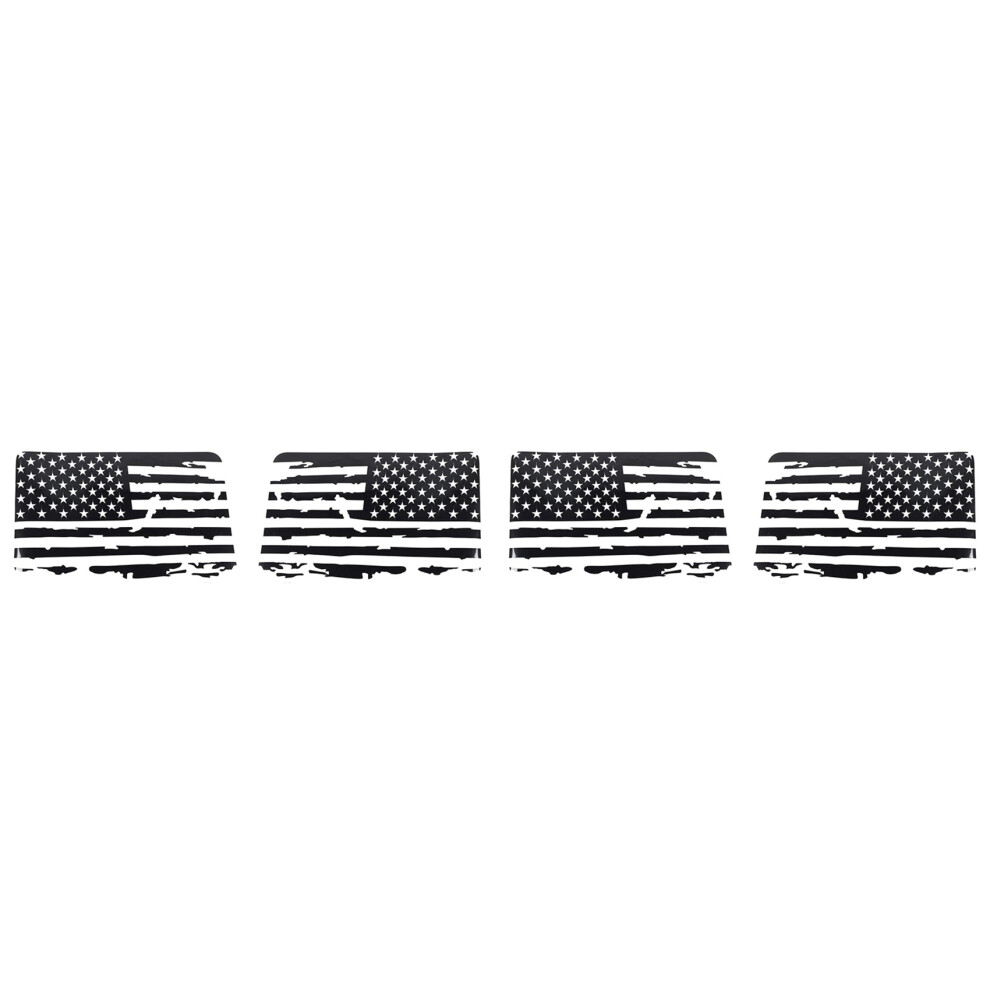 Hardtop Window Usa Distressed Flag Decals American Flag Stickers For 2011-2017 Jk 4 Door, 2 Pair 4711252441935