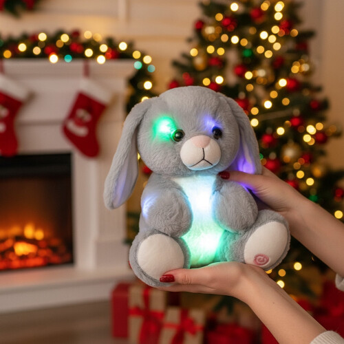 Alpaca/Coelho de Pelúcia Criativo com Luzes LED Indutivas, 35 cm (14 polegadas) 1
