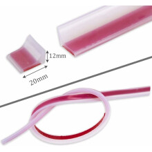 Barriera flessibile in silicone per vasca da bagno, blocco pieghevole di protezione dall'acqua, striscia sigillante autoadesiva, paraspruzzi
