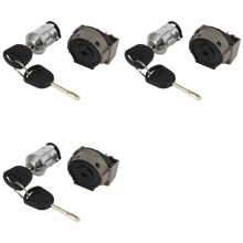 3X Cylindre de Serrure de Commutateur D'Allumage de Voiture avec 6 Clés pour Focus MK1 Transit Connect 1998-2013 1022184 1677531
