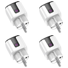 4X 20A Socket Tuya Wifi Plug Power AC100-240V Outlet Alexa Home Voice Timing Socket EU PLUG A