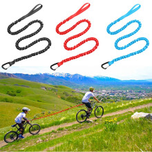 MTB Elastisches Fahrrad-Zugseil 1,7M-3M Reflektierender Reiseschlinge Schwarz Rot Blau