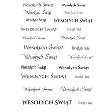 Wesołych Świąt - Czerwony