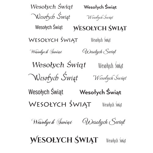 Wesołych Świąt - Czerwony