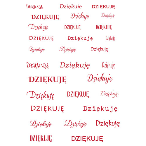 Dziękuję - Szary