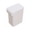 FRCOLOR Bathroom Waste Basket Office Recycle Bin Garbage Can Thin Trash White 8