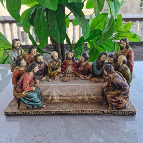 Statue décorative de la Cène représentant Jésus et ses disciples pour le salon 2