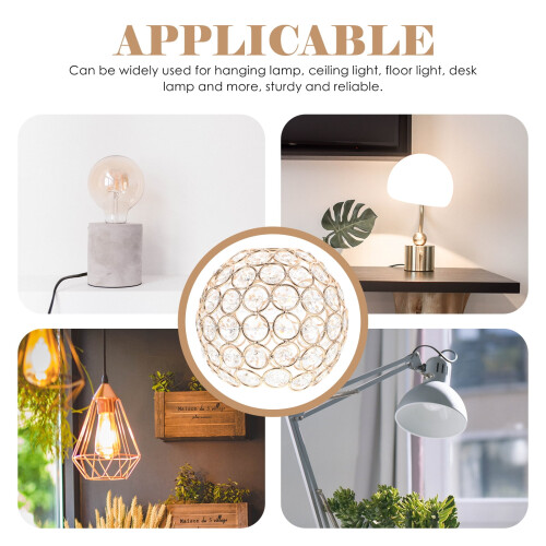 Bulbs Shade Crystal Lampshade Fine Craftsmanship Unique 1