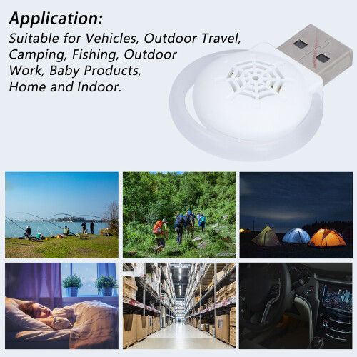 USB Ultrasonic Pest Repeller 3-Level, Eco-Friendly, 10-80 2