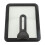 Rectangular Glass Lid for Omelette Pan, Silicone Rim, 15x18cm 1