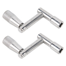 2Pcs Z-Shape Drum Wrench Set, 0.55cm Inner Diameter, Metal Tool