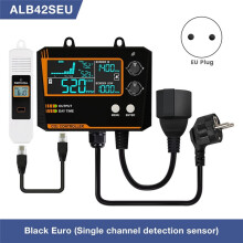 Carbon Dioxide Controller Single Channel Split Probe CO2 Monitor CO2 Pressure Reducer Valve for Greenhouse EU Plug A