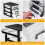 Multi Layer Storage Drawers Desktop Cabinet Black Practical Organizer for Cosmetics 7