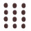 Coffee Bean Fridge Magnet Resin Simulation 12 pcs 2