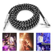 6,35MM männliches Gitarrenkabel 3M, sauerstofffreies Kupfer, gewebtes Mesh