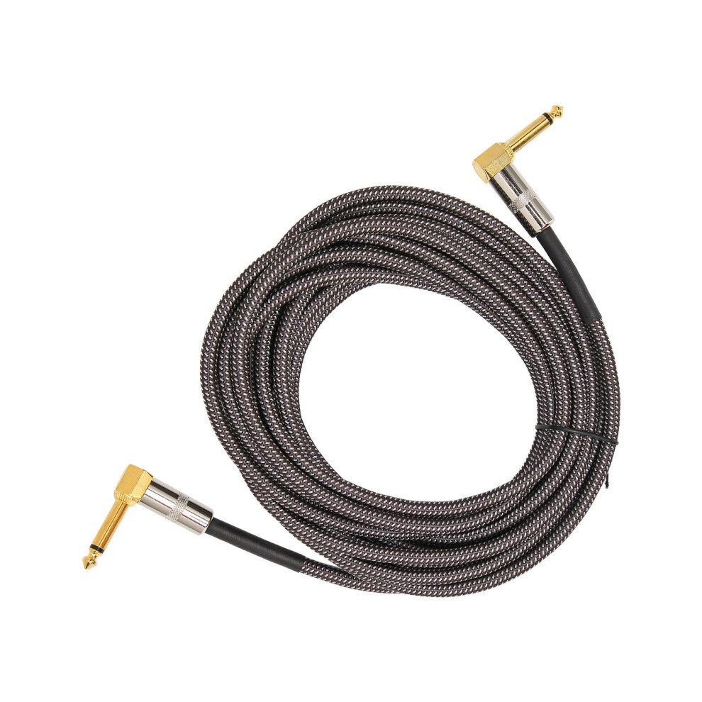 6M 6.35Mm Right Angle Guitar Cable, Oxygen-Free Copper, 22Awg 8481390947090