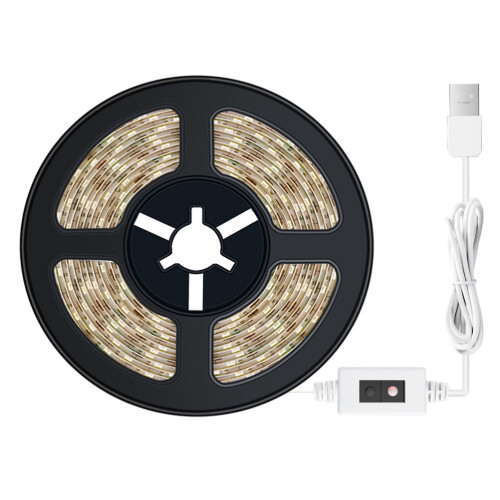 Waterproof USB LED Strip Light 1m-5m Stepless Dimmable Hand Sweep Sensor