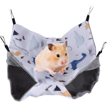 Small Pet Hanging Bunkbed Hamster Mice Rat Bed Toy 20cm Durable White Material