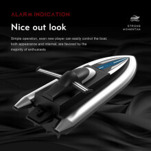 Waterproof 2.4G Kids RC Speedboat 15-20km/h, 32x11x10cm Red/Black