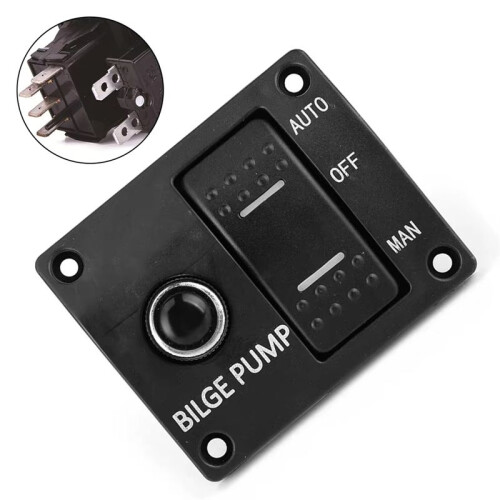 Bilge Pump Control  Automatic Pump Marine Panel  3-WAY  Panel for Bilge Pump 2pc 2