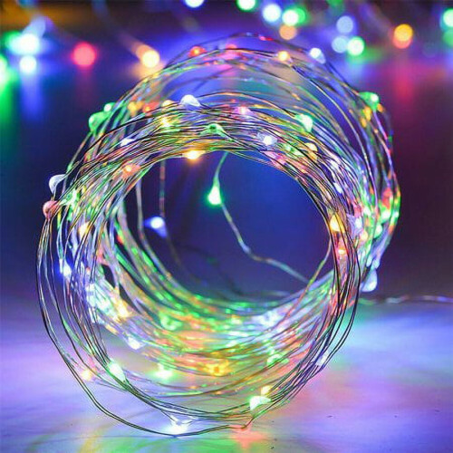 Βύσμα USB 20/50/100 LED Φωτάκια Νεράιδας σε Κορδόνι, DIY Μικρό Χάλκινο Σύρμα, 2