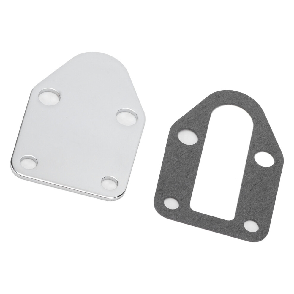 Stainless Steel Fuel Pump Block Off Plate For Chevy V8 55-00 8431390948450