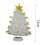Mini Stained Glass Christmas Tree Green Hand-Blown 5