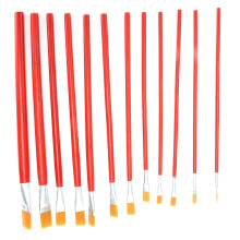 Set knutselkwasten, multifunctionele nylon kwasten voor acrylverf met breed toepassingsgebied en roestvrije huls, hoogwaardig hout