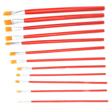 12Pcs Multifunctional Nylon Wool Watercolor and Acrylic Paint Brush Set