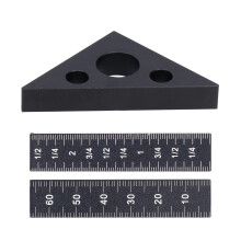 Aluminum Alloy 45 Triangle Ruler, 15mm Thickness for Woodworking