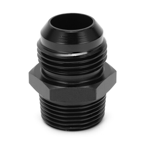 12AN to 3/4NPT Adapter Fitting Black Anodized Aluminum 1