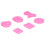 6PCS Pink Silicone Marine Shell Cake Molds, Flexible Baking Tools 1