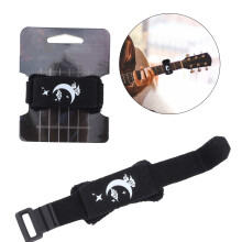 Neopren-Stretch-Baumwoll-Gitarrensaiten-Stopper SM-33 Schwarz Instrumentenzubehör