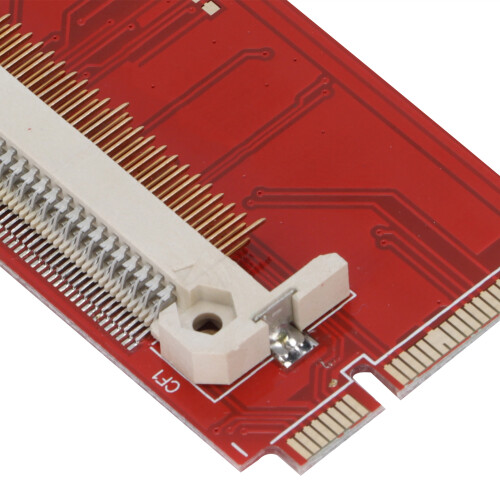 Red Board CF to PCIe Adapter Card for Windows/Linux, Mini PCI-E Converter 1
