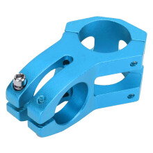 LUNJE 31,8 x 45 mm Aluminium Mountainbike-Lenkerstummel Blau Hohl, kurzer Riser