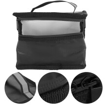 Explosionssicheres, feuerfestes Lipo-Batterie-Sicherheitsbeutel 17x10x12cm Schwarz