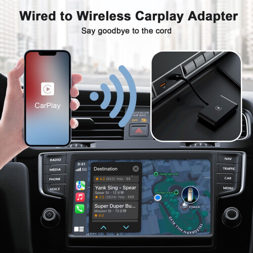 Αναβάθμιση ασύρματου προσαρμογέα CarPlay Aggxpf για συμβατότητα με iPhone iOS10+, Μετατροπή 1