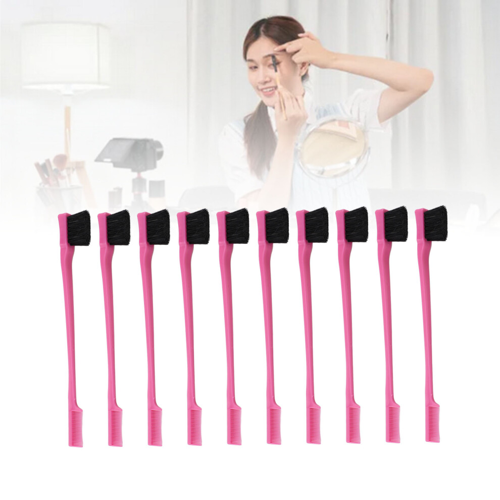 20 Pcs Dual Head Eyebrow & Lash Makeup Brush Comb Set - ABS Material
