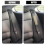 Microfiber Car Seatbelt Pad Covers Khaki 27x6.5 cm 2 pcs 3