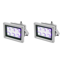 2X 85-260V 405Nm Uv LED Curing Light Lamp Resin for Sla Dlp 3D Printer US Plug