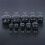 Black Single Flared Ear Plug Tunnel Natural Stone Mushroom 3