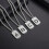 Retro Letter Pendant Necklace Adjustable Chain 4