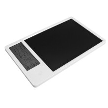 10 Inch Rechargeable LCD Doodle Tablet with Digital Clock & Calendar White